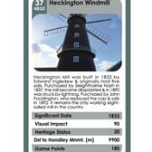 Heckington Windmill has become a Top Trumps card.