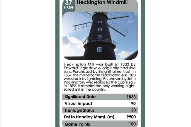 Heckington Windmill has become a Top Trumps card.