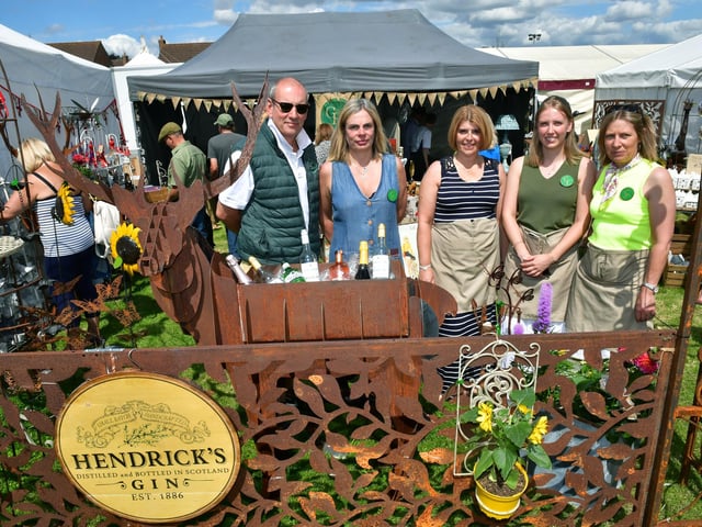 L-R Paul Mawditt, Emma Whitton, Emma McGreskin, Olivia Mawditt and Jo Mawditt of Good Finds in Heckington.