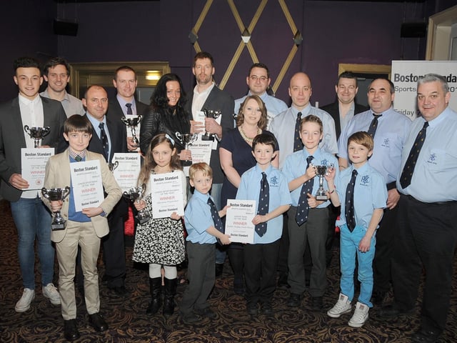 Award-winners at the Boston Standard Sports Awards of 10 years ago. The ceremony, which had to be re-arranged from the previous December after the floods of that month, was held at the town's Assembly Rooms. It was hosted by BBC Radio Lincolnshire presenter Scott Dalton, who was also given a special award on the night for his contribution to sports broadcasting with his coverage of Boston United.