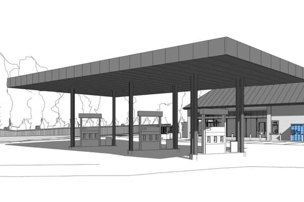 Approved designs for the new filling station on Lincoln Road, Horncastle.