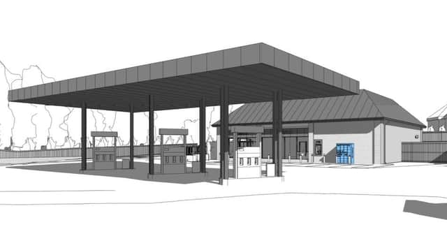 Approved designs for the new filling station on Lincoln Road, Horncastle.