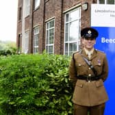 In his military uniform, Douglas Sleeman, specialist musculoskeletal physiotherapist at Lincolnshire Community Health Services NHS Trust.