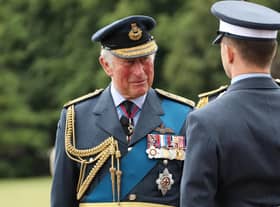 HRH Prince Charles during his visit to RAF College Cranwellin July 2020. Photo: RAF