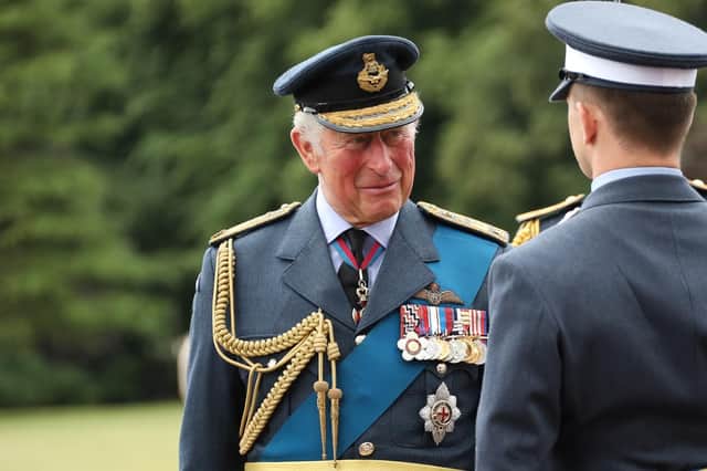 HRH Prince Charles during his visit to RAF College Cranwellin July 2020. Photo: RAF