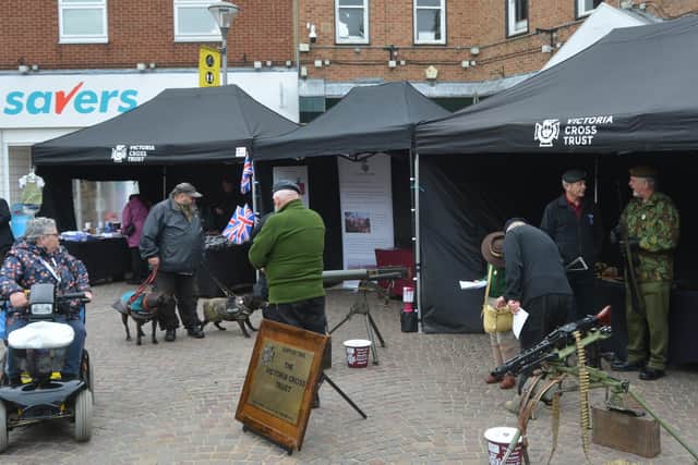 Victoria Cross Trust had a display in Gainsborough