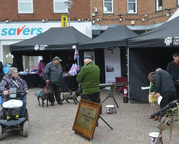 Victoria Cross Trust had a display in Gainsborough