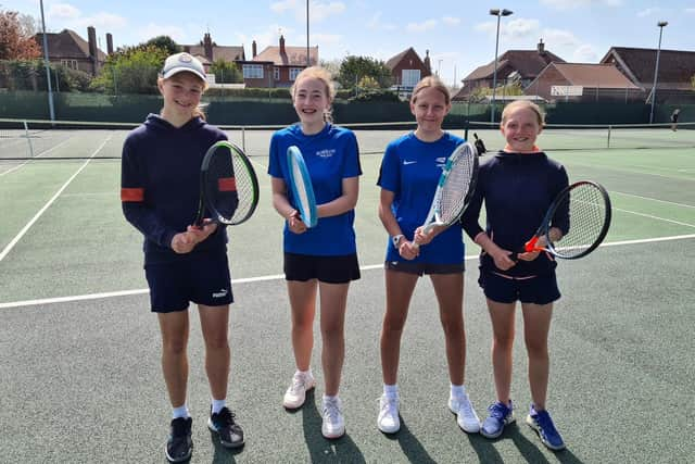 Boston Tennis Club's under 14 girls.