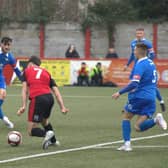 Gainsborough Trinity on their way to a point at Hyde United on Saturday.