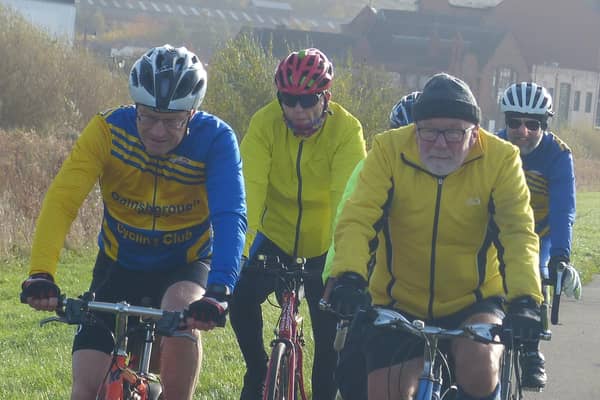 The mountain bike riders for Aegir enjoy the route.
