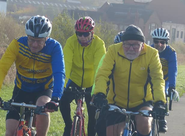 The mountain bike riders for Aegir enjoy the route.