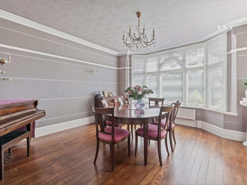 The dining room.