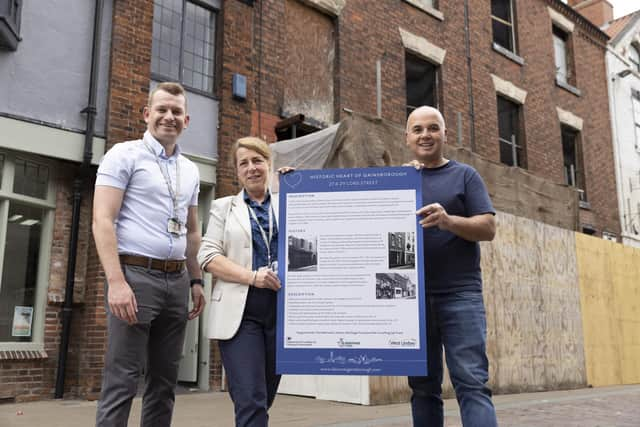 Matthew Snee, West Lindsey District Council, Katherine Stanley, West Lindsey District Council, and Andy Hurley, property owner