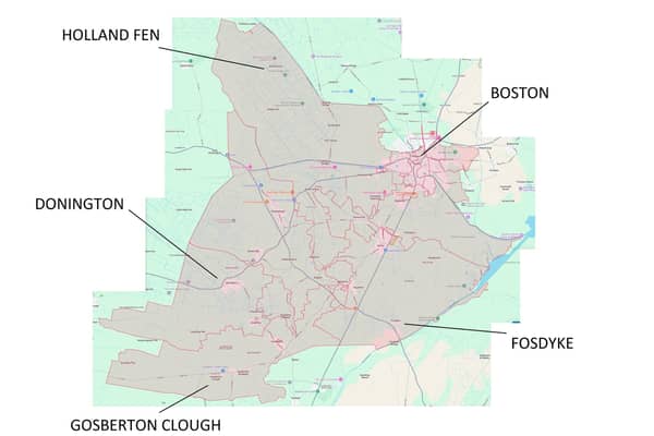 The affected area, according to the Anglian Water website.