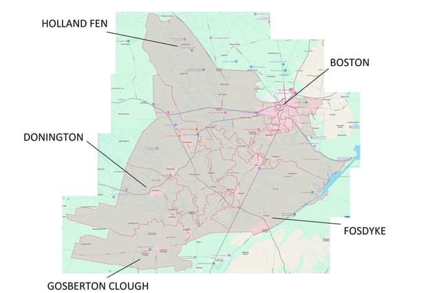 The affected area, according to the Anglian Water website.