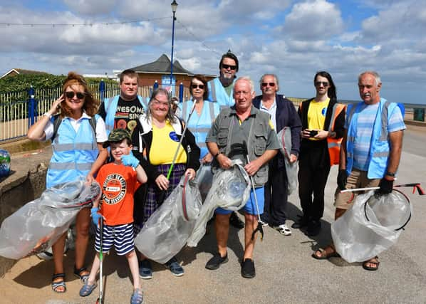 The Sutton on Sea Beachcare volunteers who attended the Clean up. Photos: Mick Fox