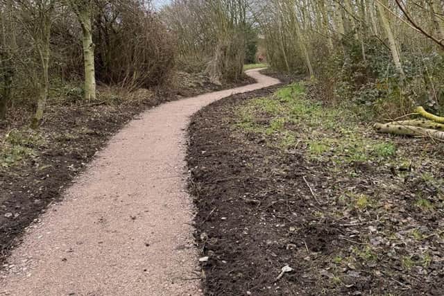 New footpath at Millennium Green, North Hykeham