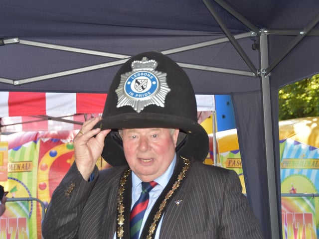 Hello, hello, hello: It's the Mayor of Skegness Coun Pete Barry.