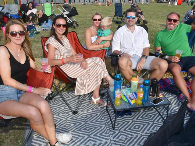 This group enjoyed all the entertainment that the Rand Festival had to offer.