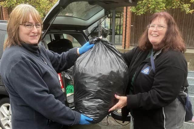 Liz & Rachel Cooper raising funds for Lincs & Notts Air Ambulance