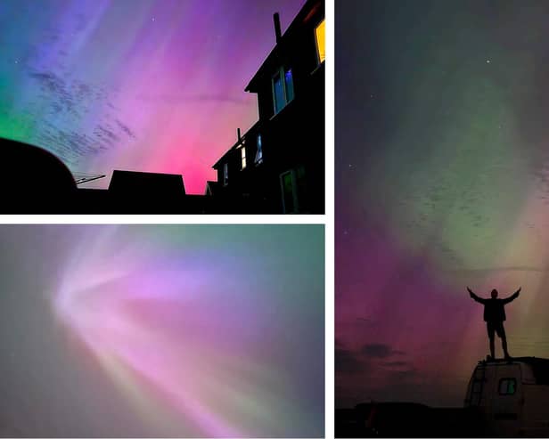 Some of the photographs of the Northern Lights shared with the Boston Standard.