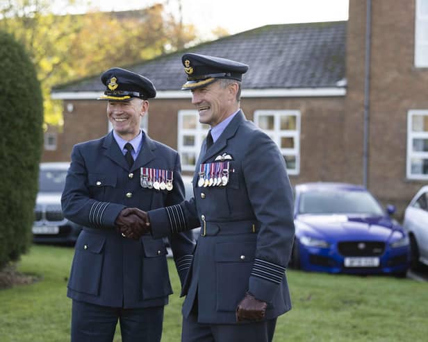 Group Captain Andy Hampshire takes over from Group Captain Paul O’Grady. Photo: AS1 Joshua Whiting