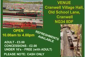 NG34 Model Railway Society is holding an exhibition this Saturday.