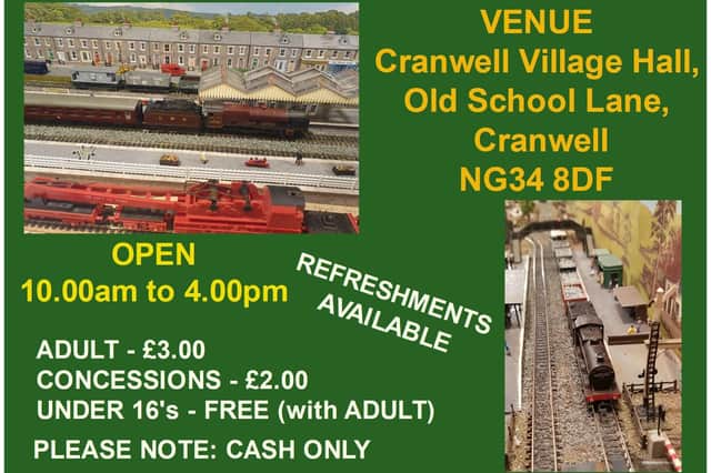 NG34 Model Railway Society is holding an exhibition this Saturday.