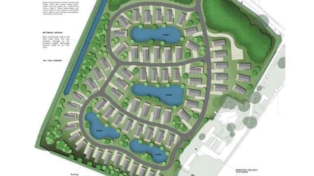 The revised plans for a caravan park on Sea Lane, Hogsthorpe Photo: Andrew Clover Design and Planning