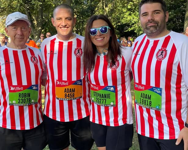 Horncastle Running Club members from left: Robin Harrison, Adam Sausby-Gallimore, Steph Scott, and Adam Patrick.
