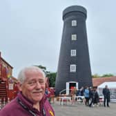 Malcolm Ringsell, treasurer of Burgh-le-Marsh Heritage Group at the re-opening.