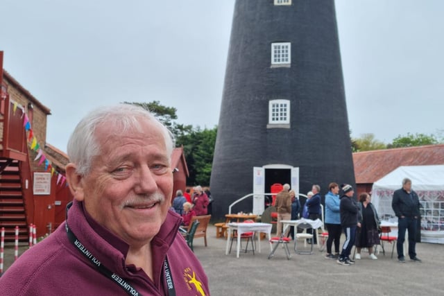 Malcolm Ringsell, treasurer of Burgh-le-Marsh Heritage Group at the re-opening.