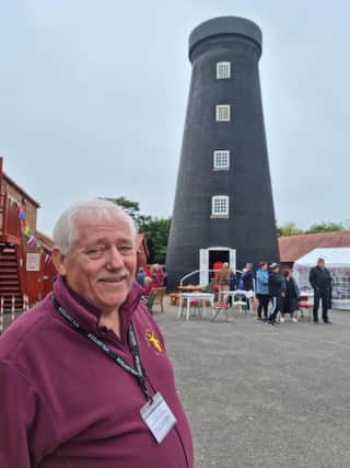 Malcolm Ringsell, treasurer of Burgh-le-Marsh Heritage Group at the re-opening.