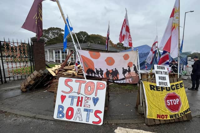 The Save Our Scampton campaign group has set up camp near Gate 8