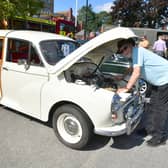 Tony Weir of Scopwick with his 1966 Morris Traveller