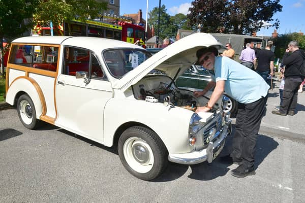 Tony Weir of Scopwick with his 1966 Morris Traveller