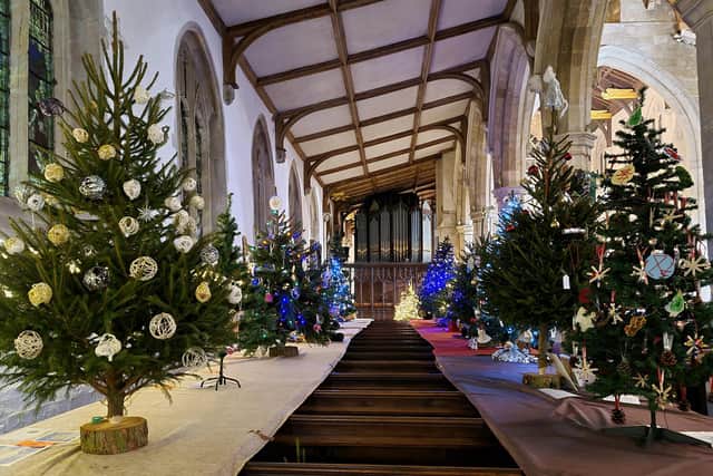 St James's church's Christmas Tree Festival 2021.