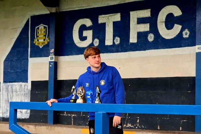 Will Lancaster with his trophy haul