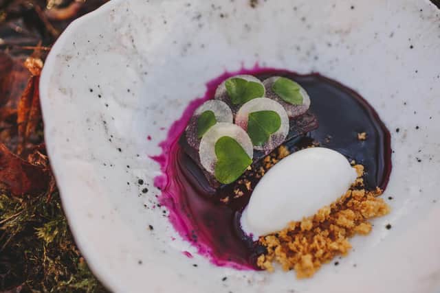 The delicious beetroot course at Peels. Image: Fjona Hill