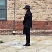 A floral tribute has been laid by the chairman of West Lindsey District Council, Coun Angela Lawrence