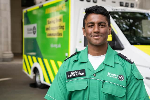 A St John's Ambulance cadet. Young people and adults are needed for a new cadet unit set for Boston.