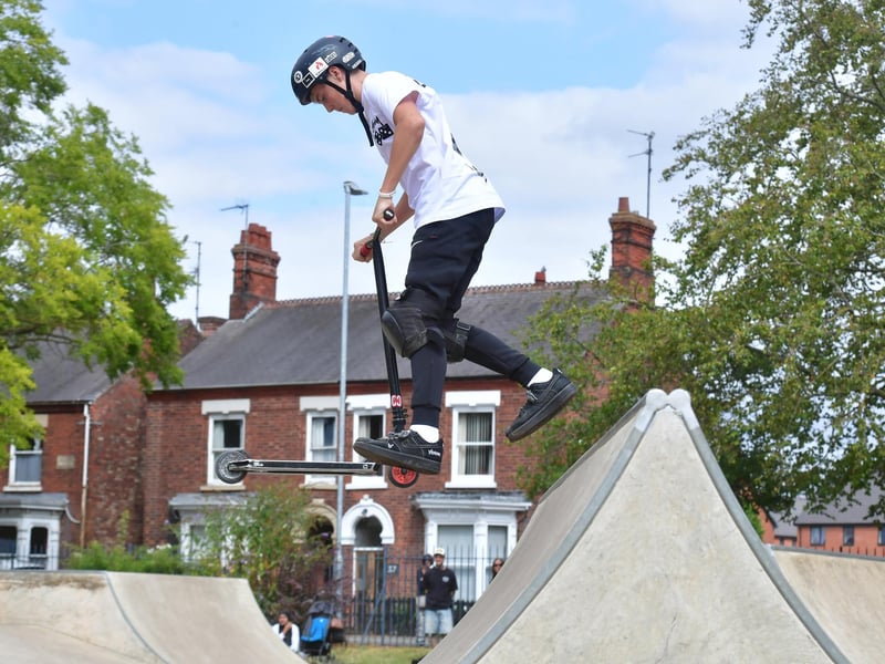 It was held across four hours at the skatepark in Boston's Central Park.