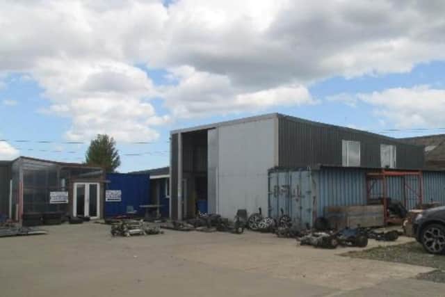 The proposed site for the vehicle dismantlers business.