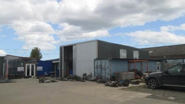 The proposed site for the vehicle dismantlers business.