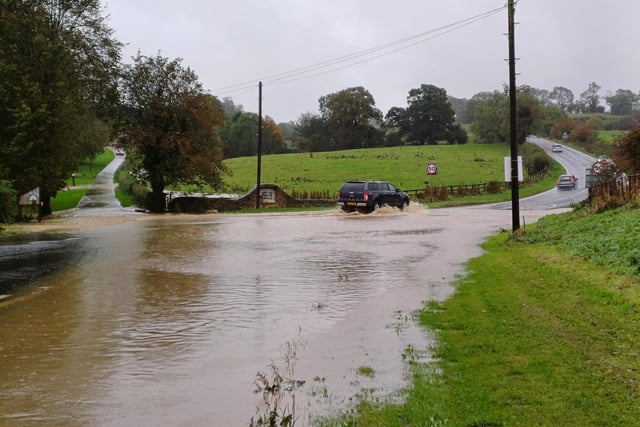 Flooding at the foot of the hill in North Willingham