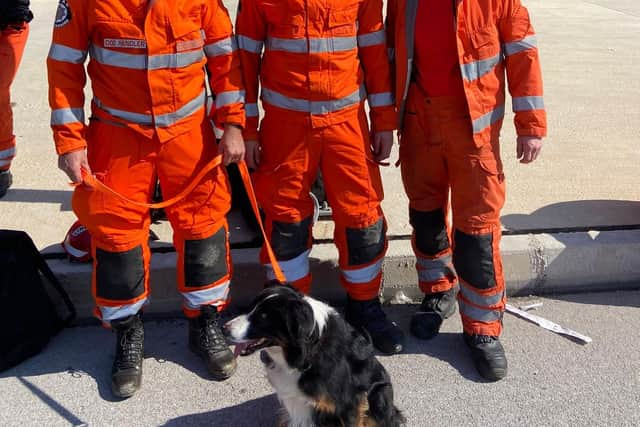 Lincolnshire Fire & Rescue team in Turkey.