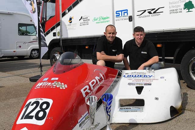 Simon Horton and Jordan Forrest celebrate a perfect weekend.