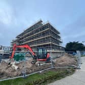 The new Travelodge and Starbucks drive-through development in Skegness.