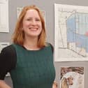 Laura White, project manager for Ecotricity's Heckington Fen solar project.