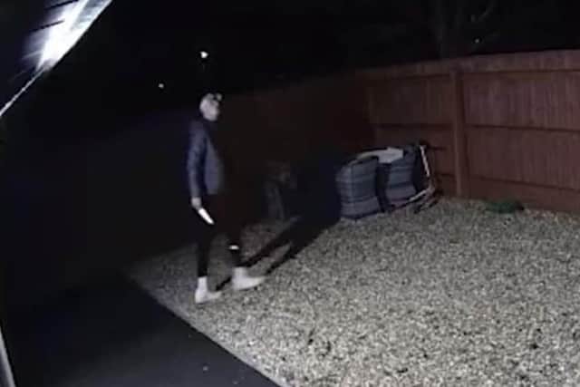 In 2023, Lincolnshire Police have released this security camera footage of the man holding a knife.
